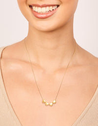 Waterproof Gold Plated Stainless Steel Mini Hearts Necklace - link has visual effect only