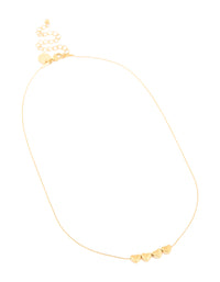 Waterproof Gold Plated Stainless Steel Mini Hearts Necklace - link has visual effect only
