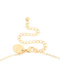 Waterproof Gold Plated Stainless Steel Cubic Zirconia Flower Pendant Necklace - link has visual effect only