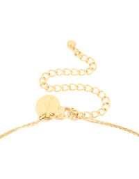 Waterproof Gold Plated Stainless Steel Pearl & Beaded Ball Layered Necklace - link has visual effect only
