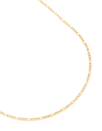 Waterproof Gold Plated Stainless Steel Figaro Waist Chain - link has visual effect only