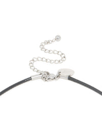 Waterproof Stainless Steel Small Pendant Cord Necklace - link has visual effect only