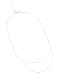 Waterproof Stainless Steel Pearl Layered Necklace - link has visual effect only