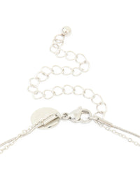 Waterproof Stainless Steel Multi Heart Charms Layered Necklace - link has visual effect only