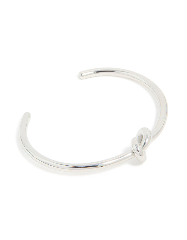 Waterproof Stainless Steel Basic Knotted Centre Wrist Cuff