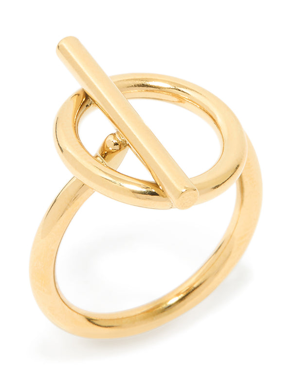 Waterproof Gold Plated Stainless Steel Skinny T&O Ring