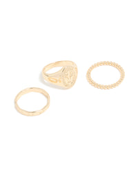 Gold Mary & Bubble Rings 3-Pack - link has visual effect only