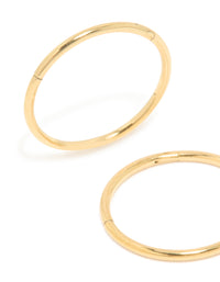 Kids Gold Plated Surgical Steel Sleeper Earrings - link has visual effect only