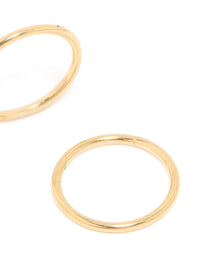Kids Gold Plated Surgical Steel Sleeper Earrings 8MM - link has visual effect only
