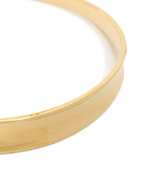 Waterproof Gold Plated Stainless Steel Thin Wrist Cuff - link has visual effect only