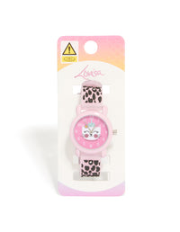 Kids Leopard Print Cat Slap Watch - link has visual effect only