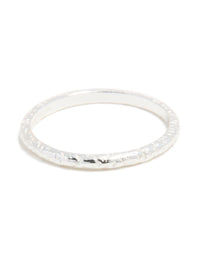 Sterling Silver Molten Ring - link has visual effect only