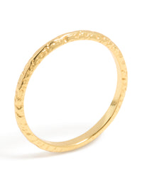 Gold Plated Sterling Silver Molten Ring - link has visual effect only