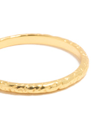 Gold Plated Sterling Silver Molten Ring - link has visual effect only