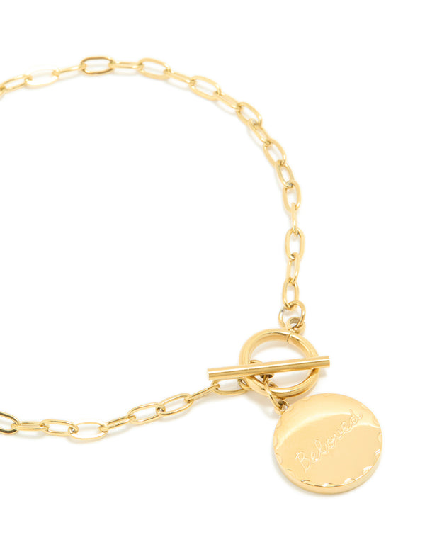 Waterproof Stainless Steel Beloved T & O Bracelet