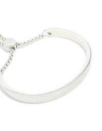 Waterproof Stainless Steel Adjustable Toggle Bangle - link has visual effect only