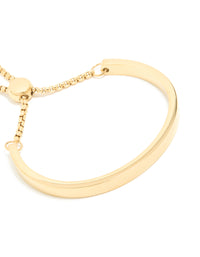 Waterproof Gold Plated Stainless Steel Toggle Bangle - link has visual effect only