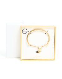 Waterproof Gold Plated Stainless Steel Toggle Bangle - link has visual effect only