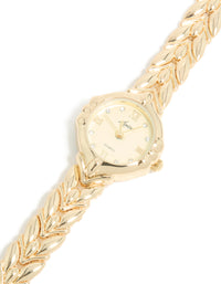Gold Vine Band Vintage Watch - link has visual effect only