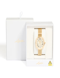 Gold Vintage Mesh Oval Face Watch - link has visual effect only