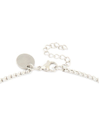 Mens Waterproof Stainless Steel Black Enamel Tag Pendant Necklace - link has visual effect only