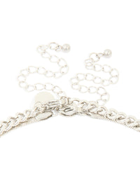 Mens Waterproof Stainless Steel Cross & Snake Chain Layered Necklace - link has visual effect only