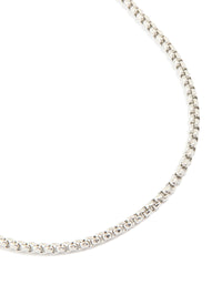 Mens Waterproof Stainless Steel Large Smooth Box Chain Necklace - link has visual effect only