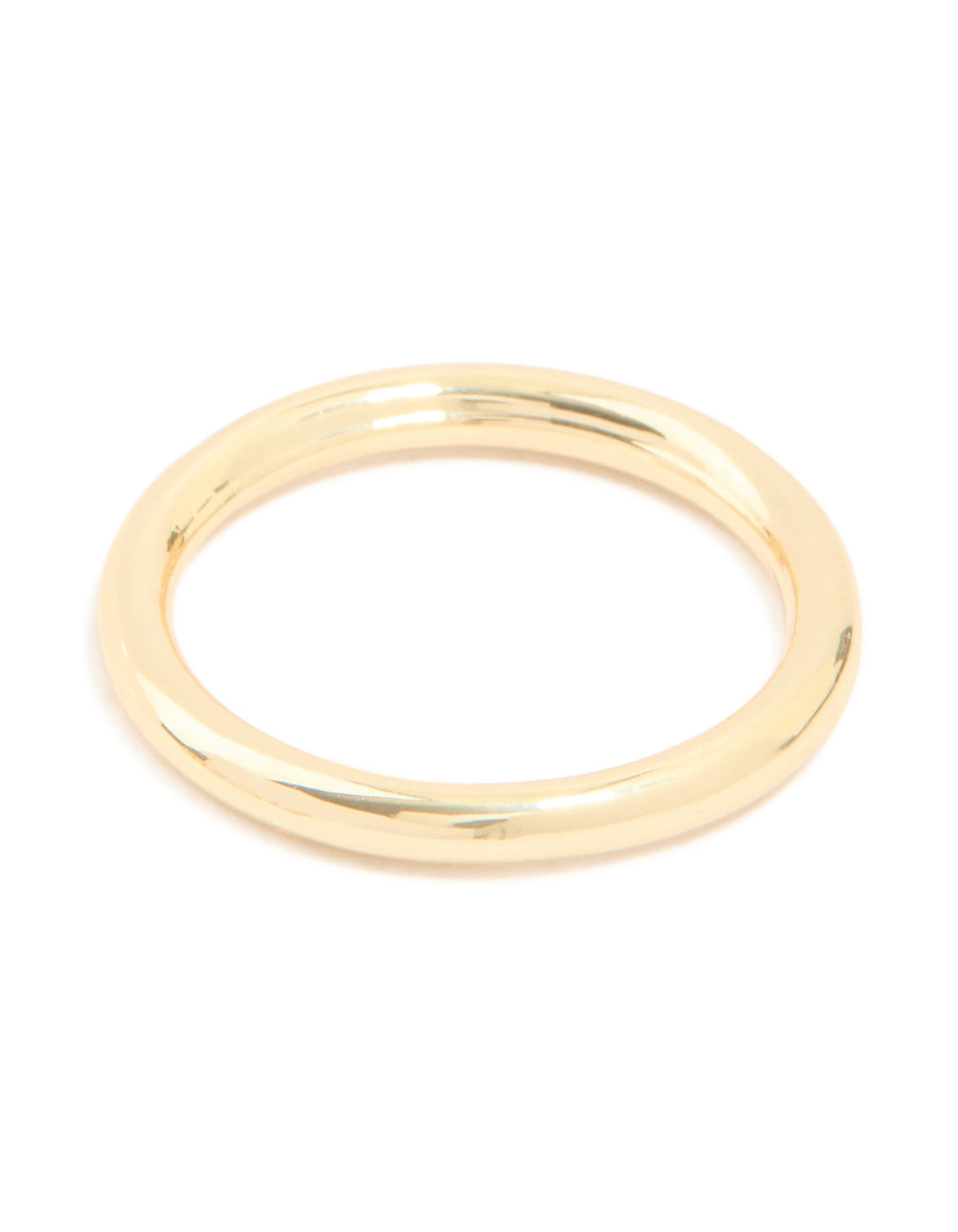 Cream Acrylic & Gold Cubic Zirconia Rings 3-Pack