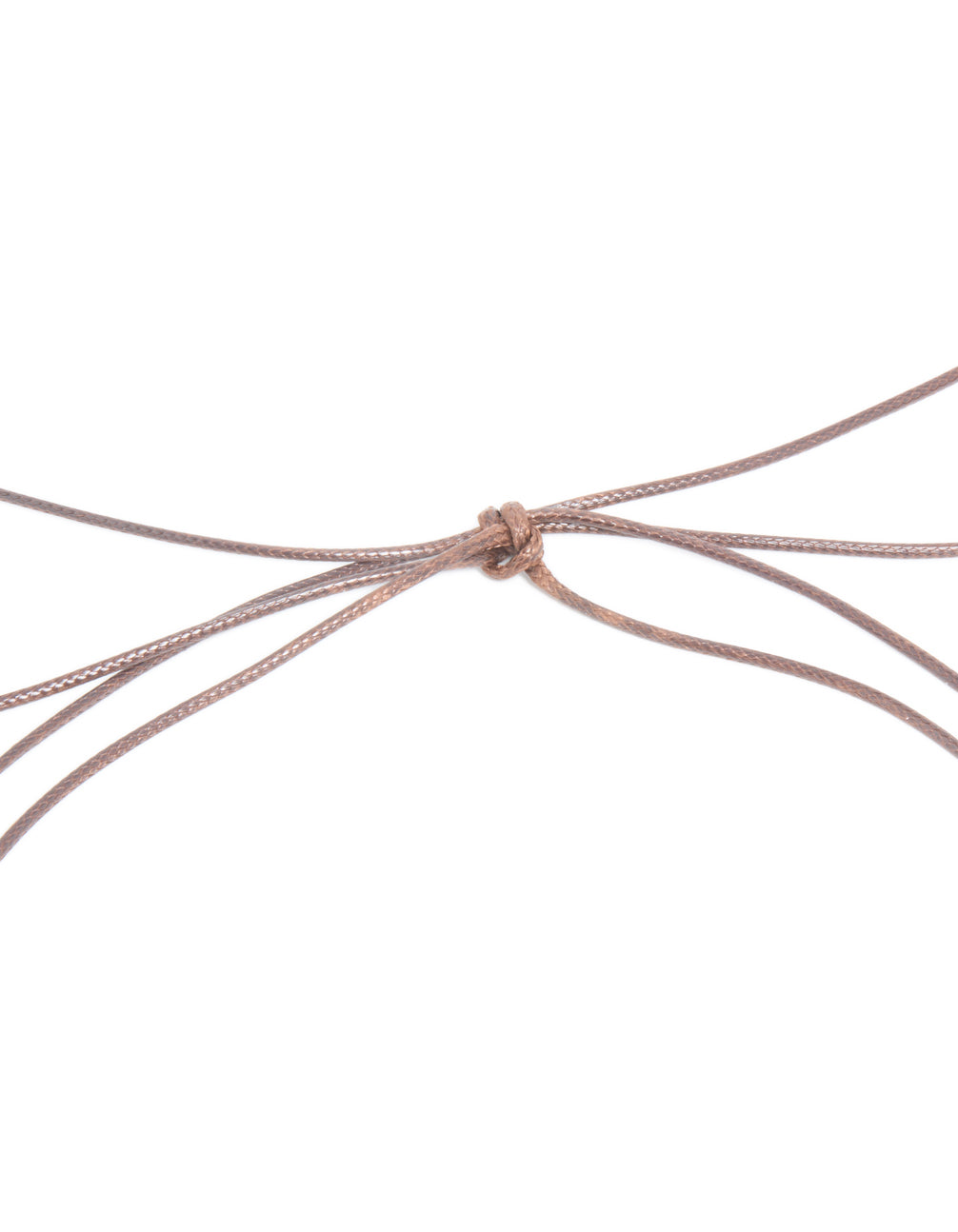 Pink Acrylic Pendant Dark Brown Cord Necklace