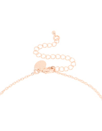 Rose Gold Plated Cubic Zirconia Marquise Vine Y-Necklace - link has visual effect only