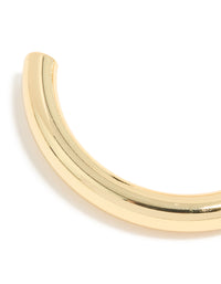 Gold Plated Chubby Wrist Cuff - link has visual effect only