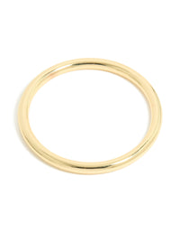 Gold Smooth Thick Bangle - link has visual effect only