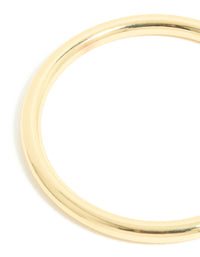 Gold Smooth Thick Bangle - link has visual effect only