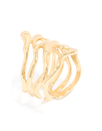 Gold Plated Wrap Around Ring - link has visual effect only