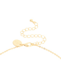 Gold Plated Cubic Zirconia Teardrop & Pearl Y-Necklace - link has visual effect only