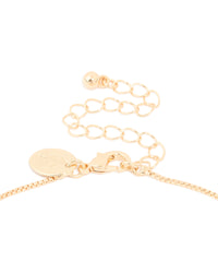 Gold Swirl Starfish Box Chain Necklace - link has visual effect only