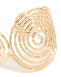 Gold Large Swirl Wrist Cuff - link has visual effect only
