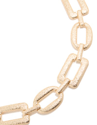Gold Hammered Alternating Round & Square Belt - link has visual effect only