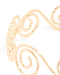 Gold Swirl Wrap Around Arm Cuff - link has visual effect only