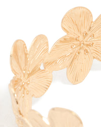 Gold Frangipani Wrap Arm Cuff - link has visual effect only