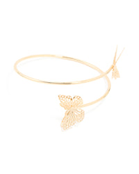 Gold Laser Cut Butterfly Arm Cuff - link has visual effect only