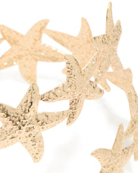 Gold Sea Star Wrap Around Arm Cuff - link has visual effect only