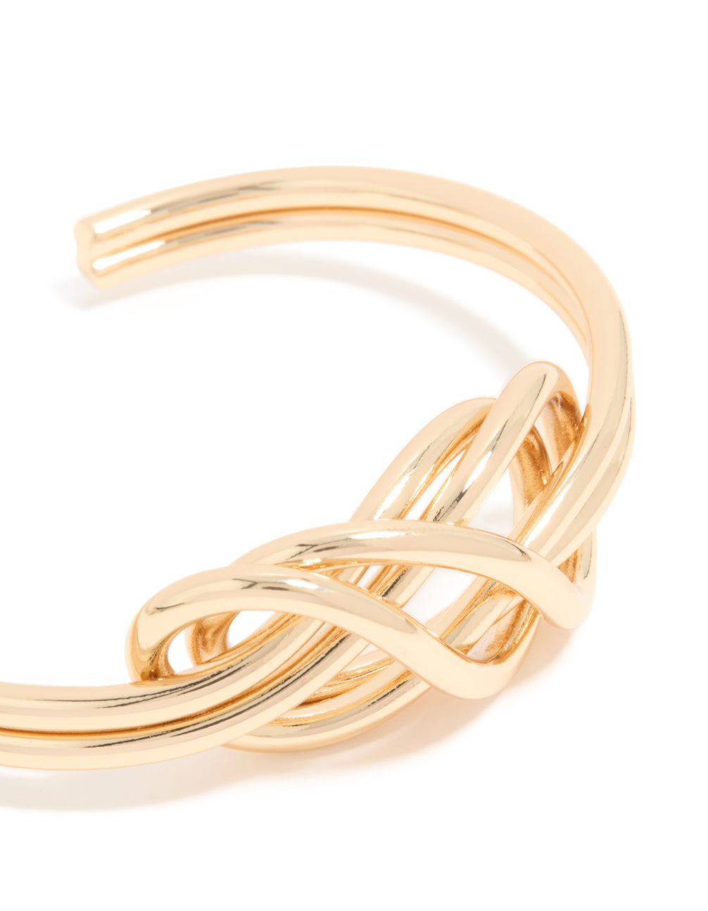 Gold Layered Knot Wrist Cuff