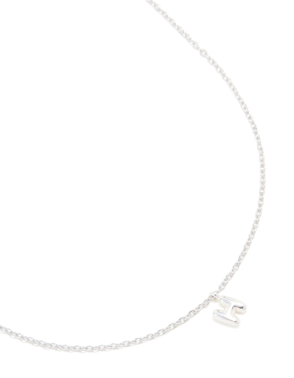 Waterproof Stainless Steel Mini Bubble Letter H Necklace