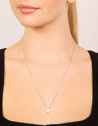 Waterproof Stainless Steel Mini Bubble Letter X Necklace - link has visual effect only