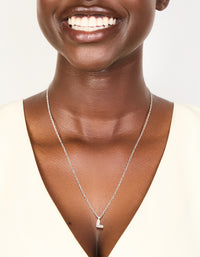 Waterproof Stainless Steel Mini Bubble Letter L Necklace - link has visual effect only