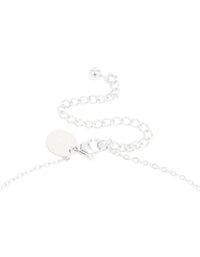 Waterproof Stainless Steel Mini Bubble Letter V Necklace - link has visual effect only