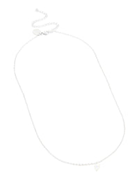 Waterproof Stainless Steel Mini Bubble Letter F Necklace - link has visual effect only