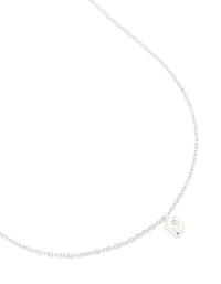 Waterproof Stainless Steel Mini Bubble Letter D Necklace - link has visual effect only