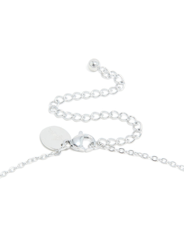 Waterproof Stainless Steel Mini Bubble Letter C Necklace